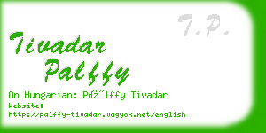 tivadar palffy business card